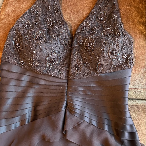 Pure Silk brown gown size 14 - Picture 2 of 9